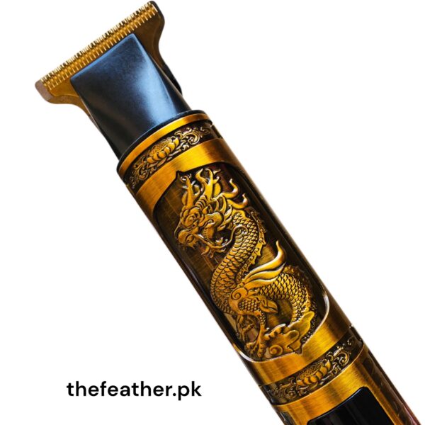 T-9 Golden Color Dragon Design High Metal Quality Professional Hair Clipper