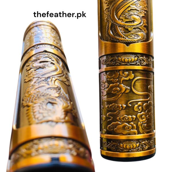 T-9 Golden Color Dragon Design High Metal Quality Professional Hair Clipper - Image 5
