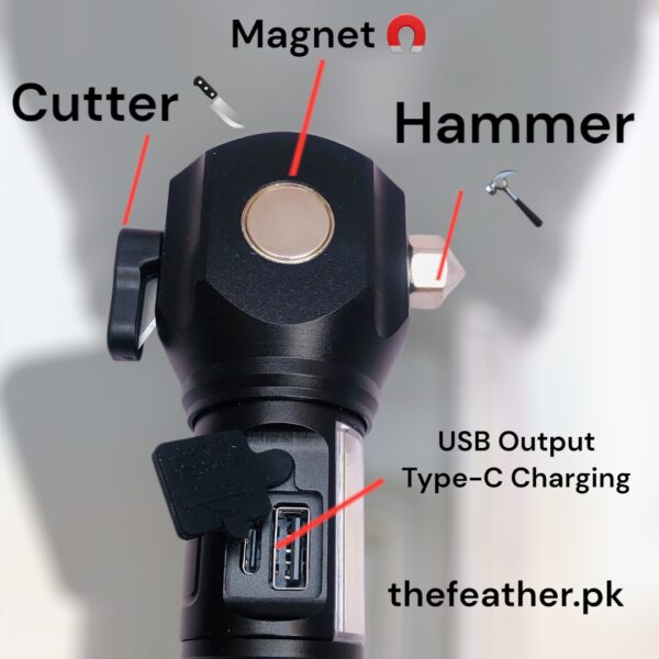 Multifuctional LED Flashlight Water Proof BY THE FEATHER - Image 3
