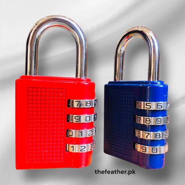 4 Digit Dial Combination Suitcase Luggage Zinc Alloy Code Password Lock Padlock BY THE FEATHER - Image 2