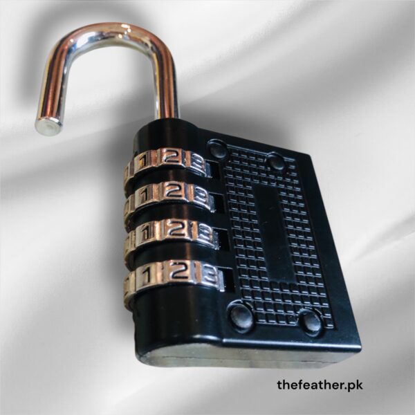 4 Digit Dial Combination Suitcase Luggage Zinc Alloy Code Password Lock Padlock BY THE FEATHER - Image 3