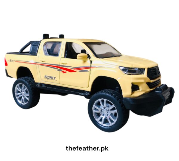 Metal Pickups die cast car with pullback 4×4 By The Feather