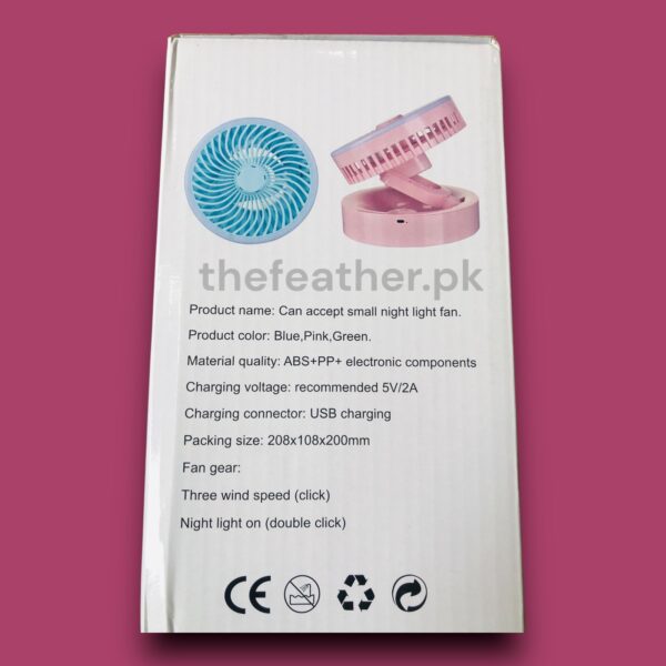 STORAGE TABLE LAMP. CIRCULATING FAN Folding storage Lamp fan by The Feather - Image 5