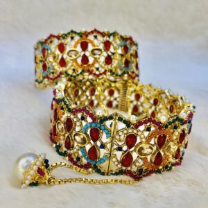 Premium Openable Multicolor Majesty Bangles [Set Of Two Bangles] BY The Feather Design