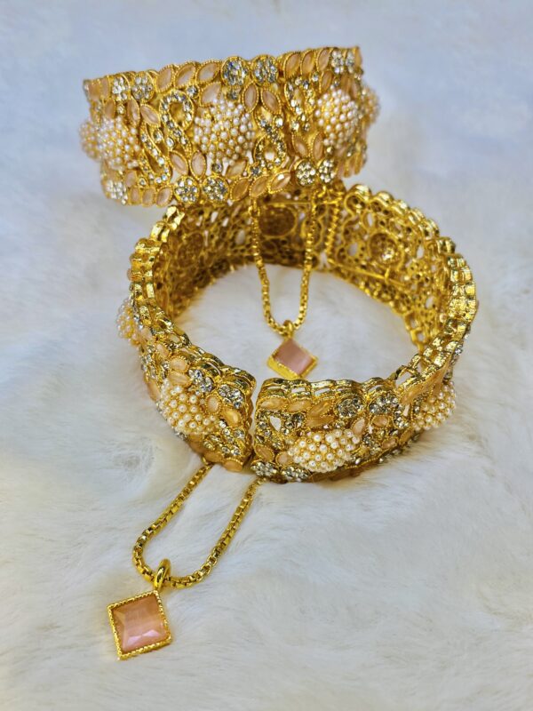 Premium Openable Multicolor Majesty Bangles [Set Of Two Bangles] BY The Feather Design - Image 2