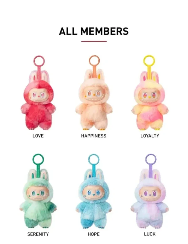 Labubu Doll Plush Toy & Keychain The Feather - Image 6