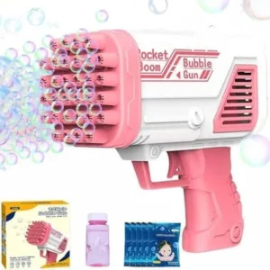 Exciting Multicolor Bubble Gun - 1 Pc Plastic Fun Toy for Kids The Feather