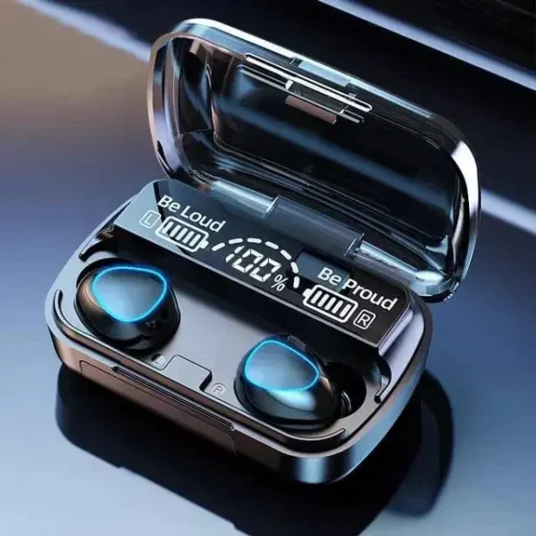 Bluetooth 5.3 Earbuds - Black - 1 Pcs - Long-Lasting Battery With Fast Charge THE FEATHER - Image 2