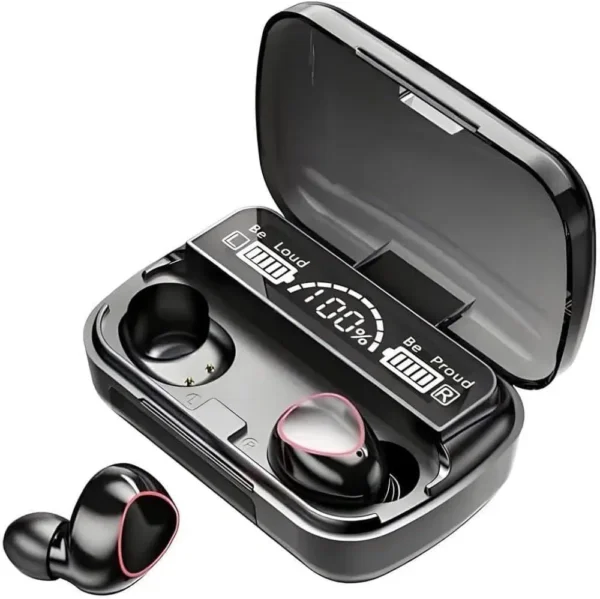 Bluetooth 5.3 Earbuds - Black - 1 Pcs - Long-Lasting Battery With Fast Charge THE FEATHER - Image 4