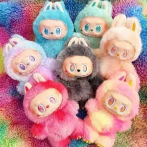 Labubu Doll Plush Toy & Keychain The Feather