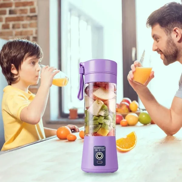 Multicolor Electric Juicer Blender - 1 Pc Portable & Multifunctional Kitchen Gadget by The Feather - Image 5