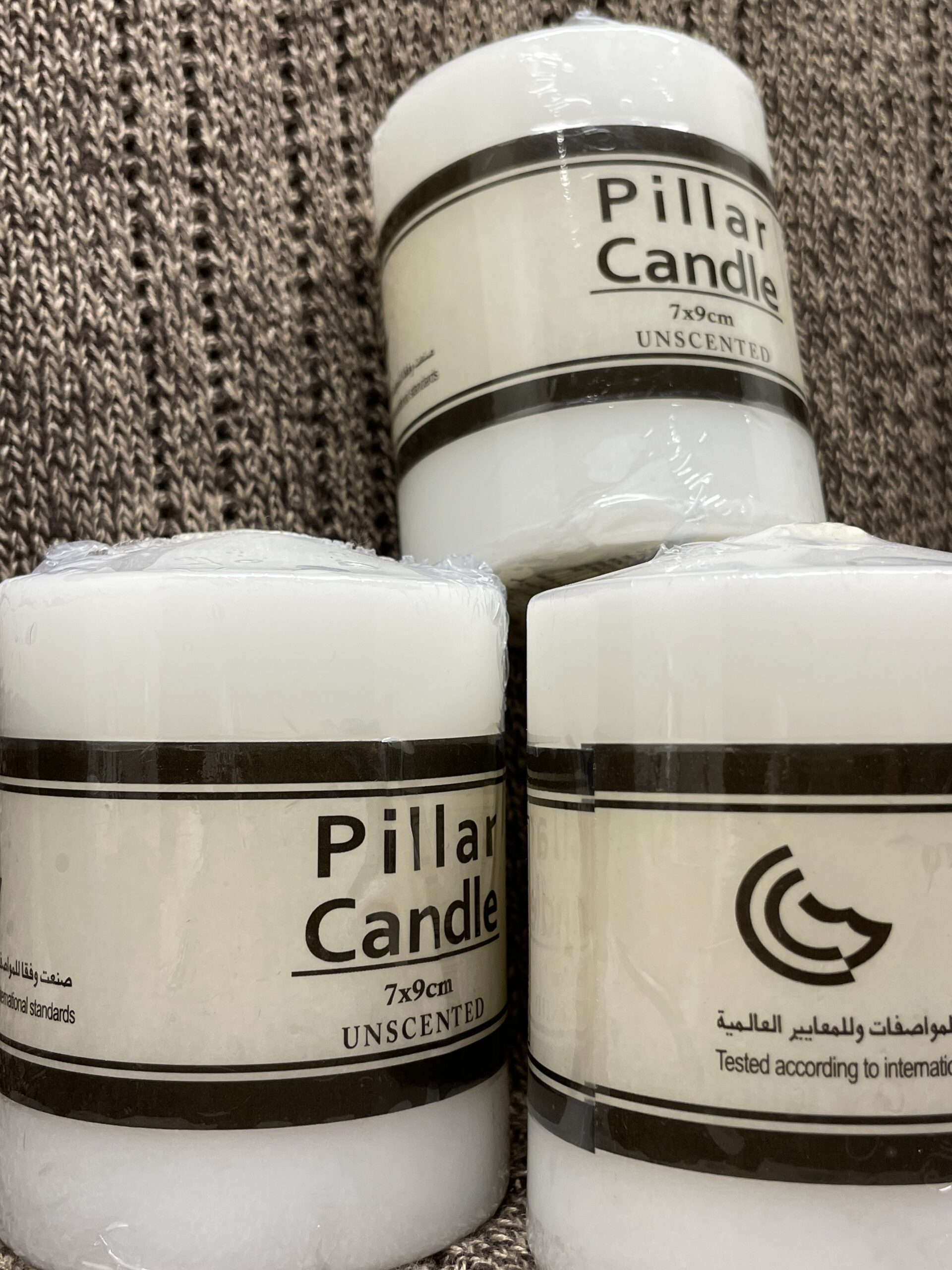 Pillar Candle 7*9cm Unscented by The Feather - Image 5